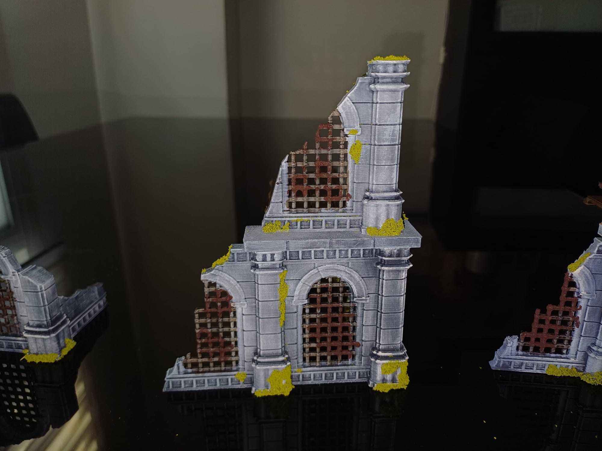 Ruinas de guerra impresas en 3D para una mesa de Trench Crusade