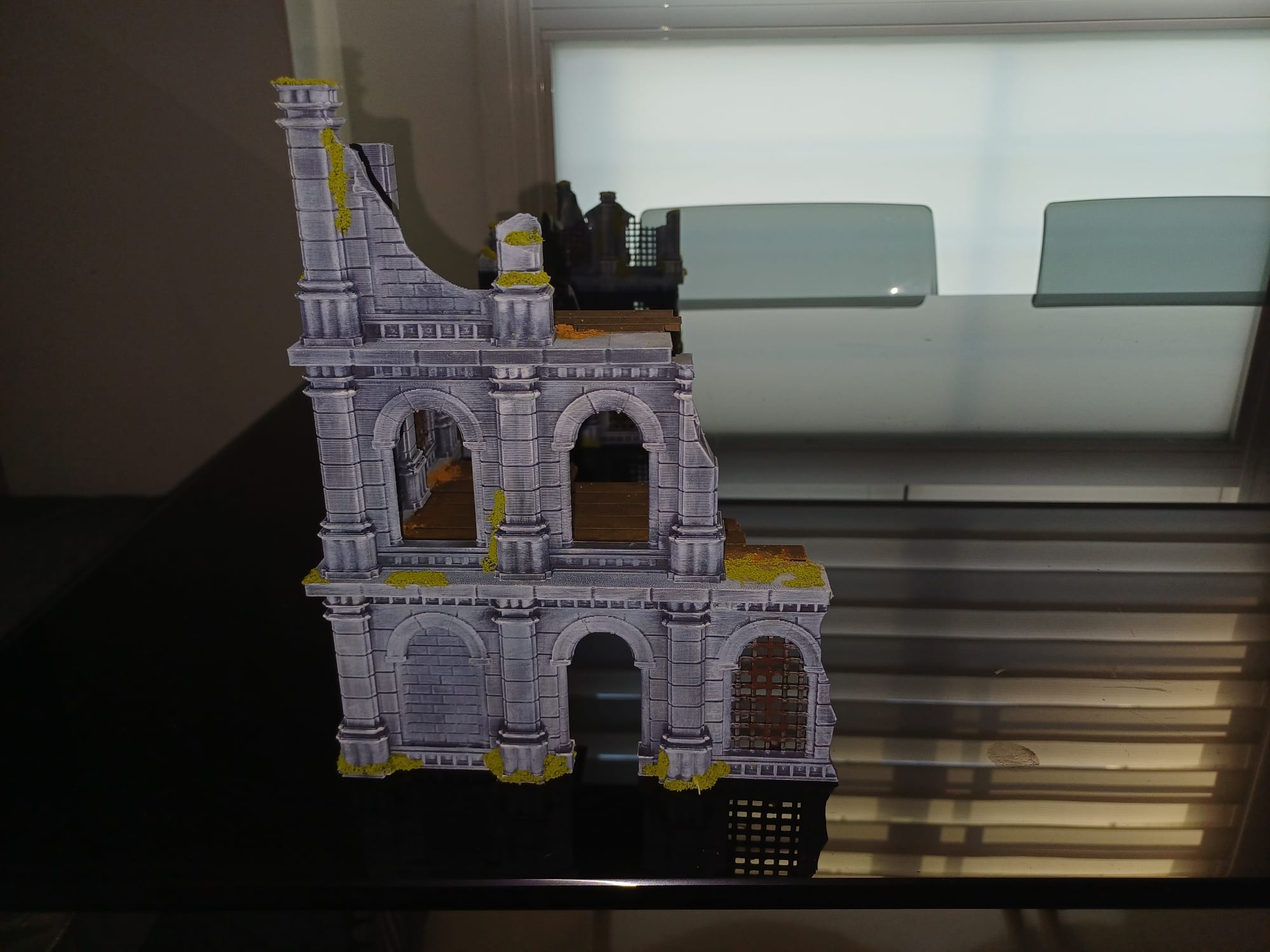 Edificio devastado impreso en 3D para Trench Crusade
