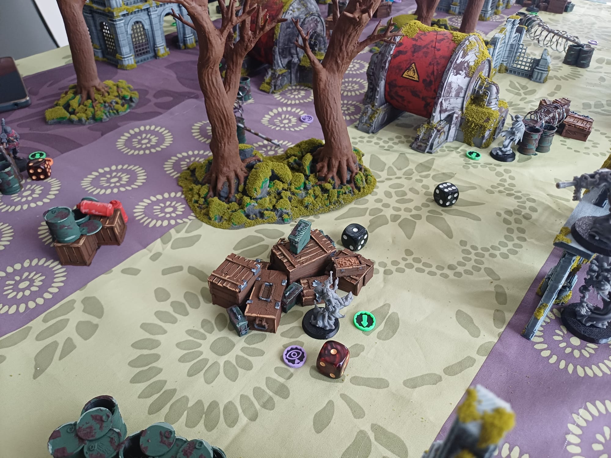 Miniaturas durante una partida